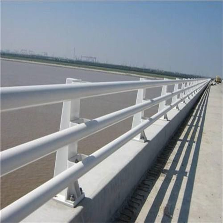 Steel bridge guardrail