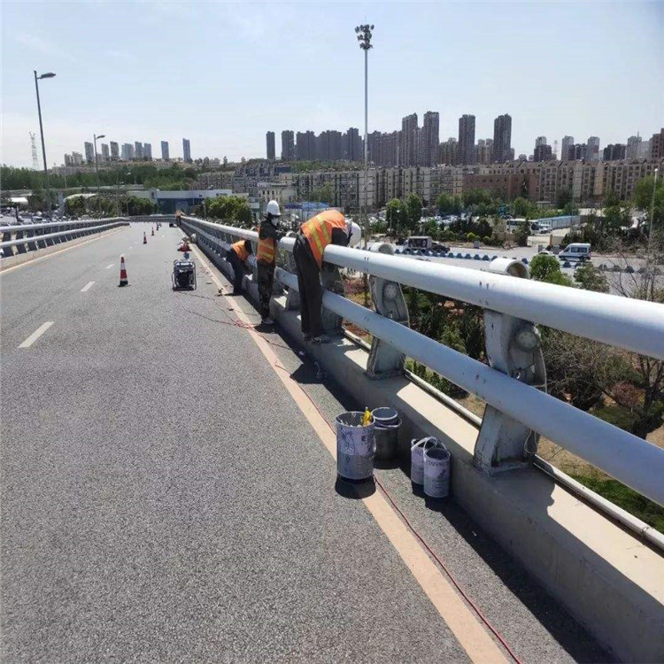 Bridge guardrail railing