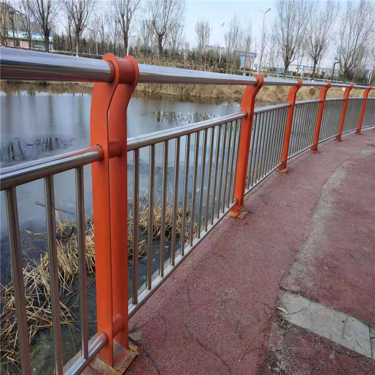 Riverside landscape guardrail